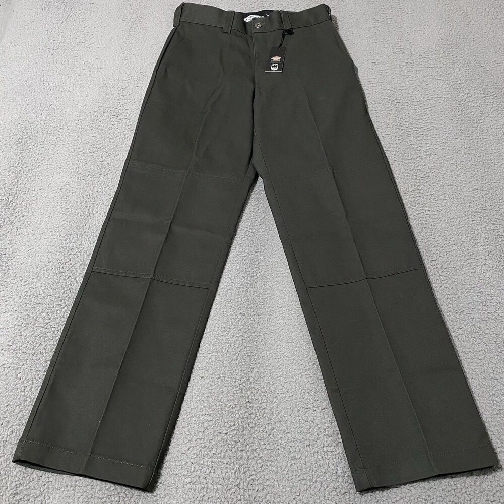 Dickies x Spitfire Skateboarding Pants Mens 30x32 Green Woven Twill Double Knee